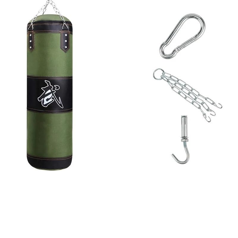 Sacco Boxe 80cm 100cm 120cm Sacco di sabbia vuoto da boxe appeso Sacco di sabbia da calcio durevole Sacco da boxe pesante Fitness Sacco Da Box