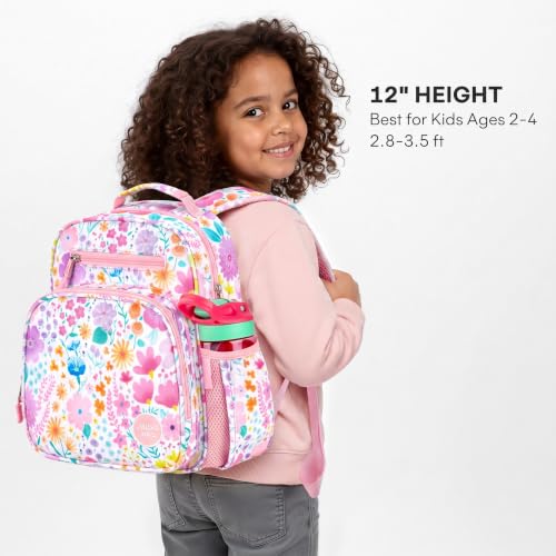 mibasies Toddler Backpack Flower Pink