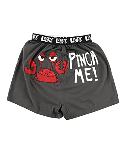 Mens Funny Boxer Shorts by LazyOne Mens Comical Animal Underwear Pinch Me Crab X-Large