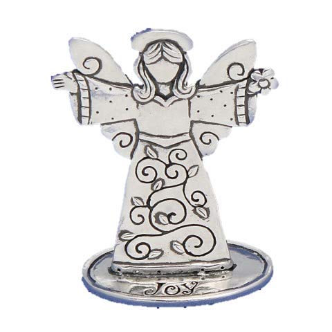 Ange de la joie et de l'espoir Basic Spirit statuette métal argenté