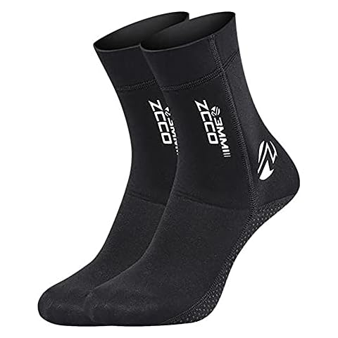 WYYHAA Wetsuit Socks for Men Women, 3Mm Neoprene Water Socks Thermal Anti-Slip Diving Socks for Swimming Suifing Sailing Beach,A,XL Cover