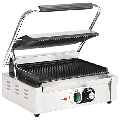Festnight- Gerillter Panini-Grill Kontaktgrill 2200 W Tischgrill Elektrogrill Panini-Maker 50-300 °C Temperatur… – Bild 4