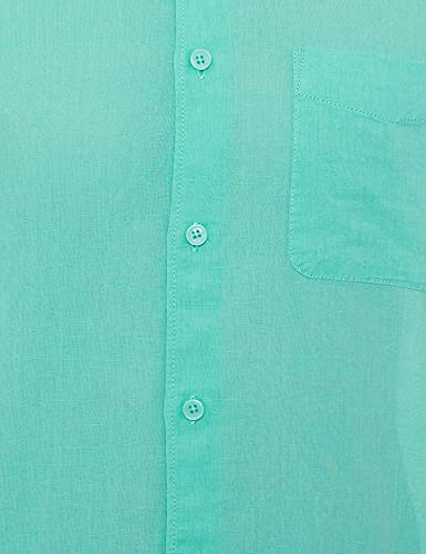 Image of Marks & Spencer Mens Solid Polyester Blend Collared Neck Regular Fit Easy Iron Shirt (Pack of 2)