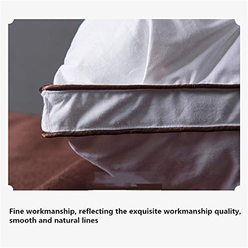 Goose Down Pillow, Hotel Pillow, Super Soft Hotel Quality 100% White Goose Down White Pillow 48 X 74 Cm (white,2 packs)