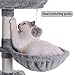 BEWISHOME Multi-Level Cat Tree for Indoor Cats Large Cat Tower Cat Condo with Sisal Scratching Posts, Perches, Houses, Hammock and Baskets, Kitty Activity Center Kitten Play House Pet Furniture MMJ05G