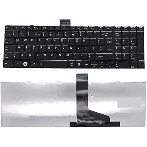 Laptop Keyboard Replacement for TOSHIBA SATELLITE PRO C850 C855 C850D C870 L850 L855 C850-1KN C850-1LK C850-1C2 C850-1GL C850-1NU C850-1G2 C850-1LH C850-1NU UK Layout Cover