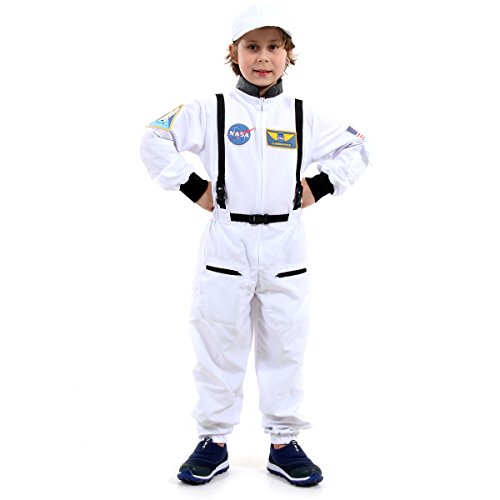 Fantasia Astronauta Luxo Infantil 933220-g Sulamericana Fantasias Branco G 10/12 Anos  