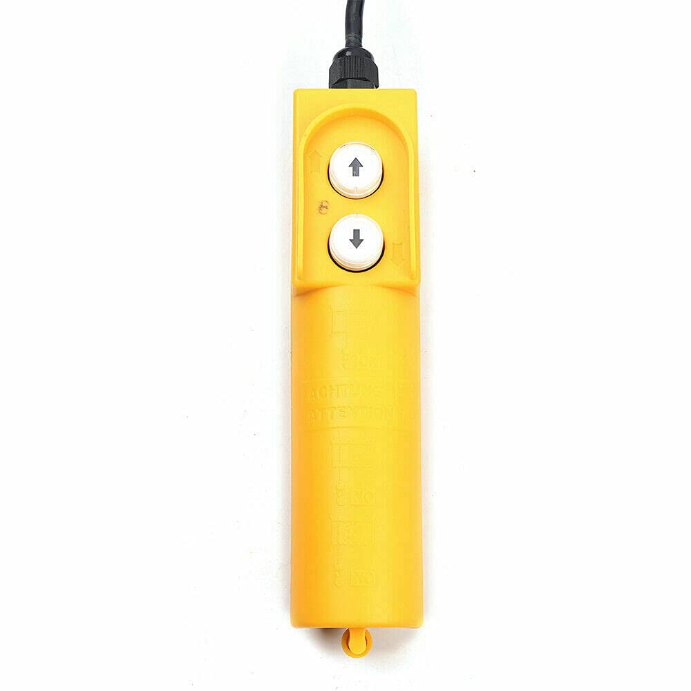 Wyciągarka linowa, elektryczny wciągnik łańcuchowy, 1450 W, elektryczny wciągacz butelek, 400/800 kg, pojemność podwójnego kabla, wciągnik łańcuchowy do fabryk