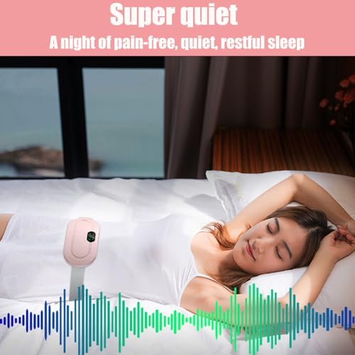 Image of Heating Pad for Period Cramps, Three-Speed Adjustment，Portable Cordless Rechargeable Heating Pad for Menstrual Pain Relief Electric Heat Belt,Gifts for Her Women Girl Wife (Pink)