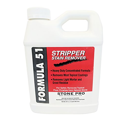 Stone Pro Formula 51 Stripper Stain Remover Concentrate Heavy Duty Wax Stripper - 1 Quart
