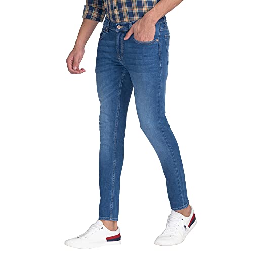 Image of Spykar Men's Skinny Fit Low-Rise Casual Jeans