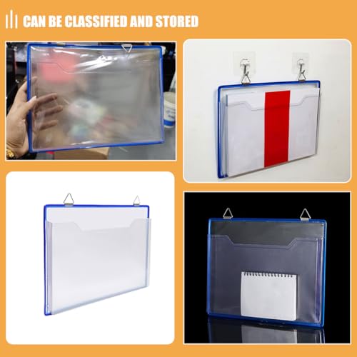 Organiseur de documents horizontal transparent porte-dossiers suspendu stable - 4