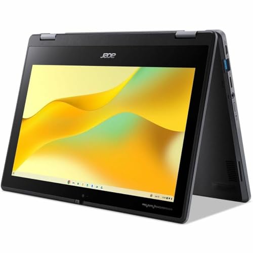 Image of Acer Chromebook Spin 511 R756T R756T-C7Q7 11.6 inch Touchscreen Convertible 2 in 1 Chromebook - HD - 60 Hz - Intel N-Series N100 - 8 GB - 64 GB Flash Memory - English (US) Keyboard - Black