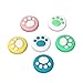 TiMOVO Capuchon de Joystick Compatible avec Nintendo Switch OLED Modèle 2021/Switch/Switch Lite, 6 PCS Couvre de Manette Silicone Antidérapant, Housse de Joy-Con avec Motif de Griffe de Chat, Coloré