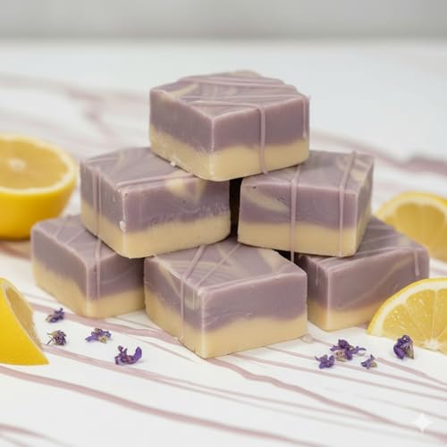 Valley Fudge, Lemon Lavender, Fresh Artisan Fudge, Real Butter, Gourmet Candy, Half Pound Package