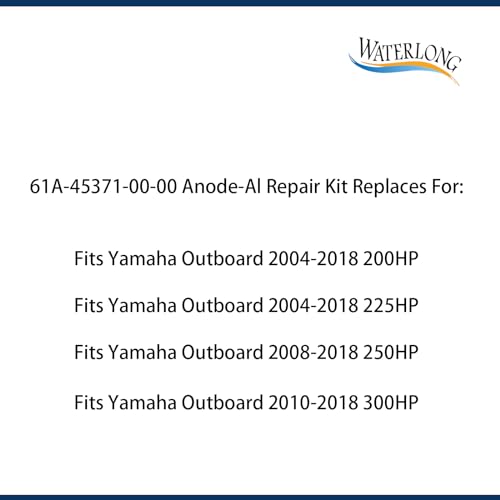 WATERLONG Trim Tab 61A-45371-00-00 Replacement for Yamaha Outboard