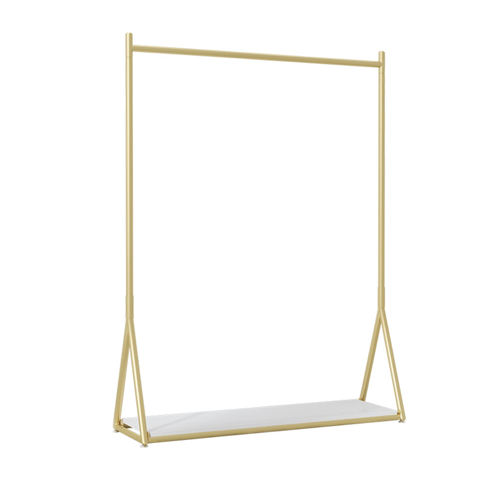Présentoirs à vêtements pliés ? Solution portant métal or 120cm