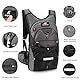 Expansea Trinkrucksack mit Trinkblase 3L BPA-Frei, Wasserdichter Outdoor-Rucksack, Rucksack mit Trinksystem, Rucksack Outdoor für Draußen Sport, Laufen, Radfahren, Wandern, Bergsteigen, Skifahren
