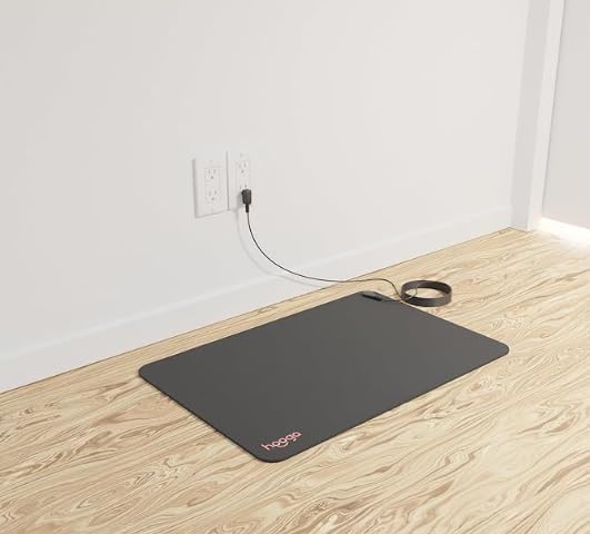 1 Pack ESD Anti-static Rubber Sole Yoga Mat with Grounding Wire for Static Dissipative to Protect Your Valuable Static Sensitive Work Environment,Black Color,Size 60x90cm (23.6x35.4inch) image 5