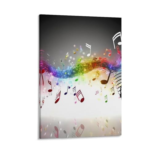 Toile murale musique de 40x60 cm pour la déco de salon et chambre