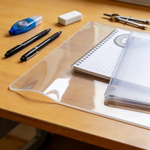 45 x 65 cm PVC�� �e�[�u���N���X �f�X�N�}�b�g �p�ۃf�U�C�� ��` ����1.5mm �����f�X�N�}�b�g �ϔM�� �h�� �ѓd�h ���^/��^ �I�t�B�X�f�X�N�A�p�\�R���f�X�N�A�w�K���ɓK���Ă��܂�