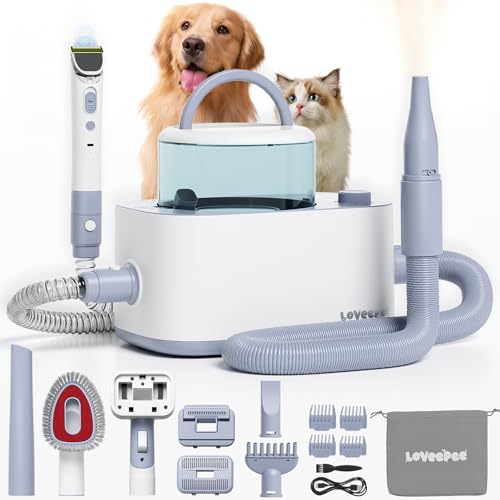 LOVEEPEE Dog Grooming Vacuum Kit with Clippers