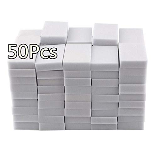 Regard L 50PCS White Sponge Cleaner Multi-Functional Kitchen Dish Herramientas de Limpieza de baño