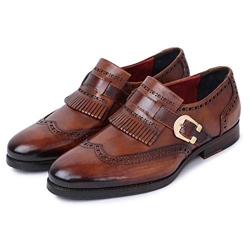 Men's Wingtip Brogue Kiltie Monk Strap Loafer Dress Shoes