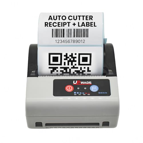 Image of 80mm (3 Inches) Bluetooth 2 in 1 Label + Receipt Direct Thermal Printer with Auto Cutter