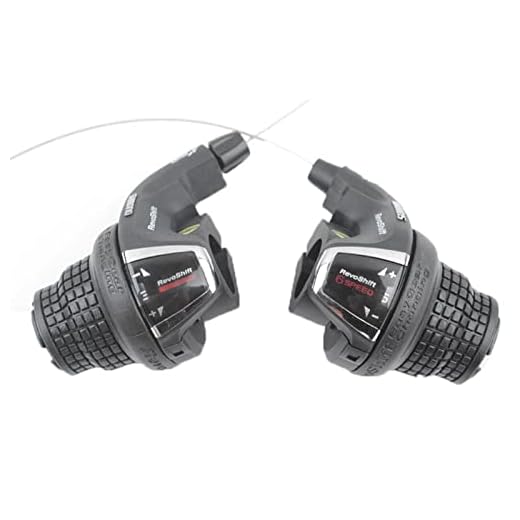 XIONGXIAOZHI Palancas de Cambio de Bicicleta Cambio de 6 Velocidades con Cambio de Velocidad Plegable Moutain Accesorios de Ciclismo, Universal para Bicicletas de Montaña RS35-6 (1 Par)