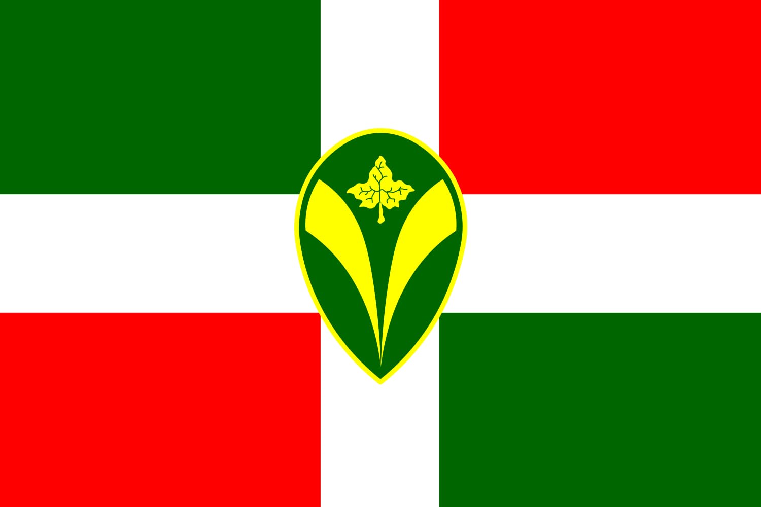 Drapeau Large CISV sans reflets pour expositions Italian Centre of Vexillological Studies