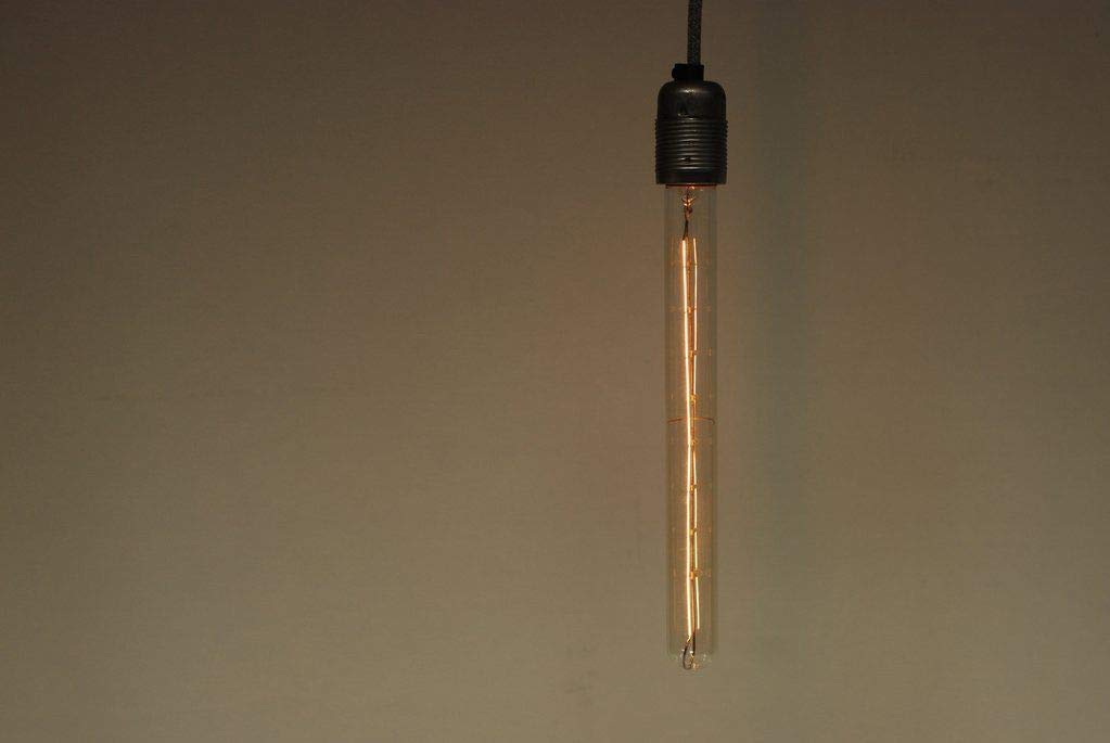Ampoules Edison vintage industrielles à filament | Vis E27 ES et baïonnette B22 (10 pièces) (ZA – T9 XXL, vis E27)
