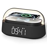 🎵 【Deux haut-parleurs améliorés】 Un son stéréo de haute qualité vous permet de profiter de performances sonores HD améliorées lorsque vous écoutez de la musique ou la radio FM. La version 5.3 mise à jour de la puce Bluetooth peut maintenir une connexion dans un rayon de 10 m et maintenir la meilleure qualité sonore.