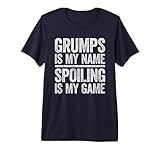 Mens Grumps Is My Name Spoiling Is My Game Shirt Men Fathers Day Premium Tri-blend T-Shirt