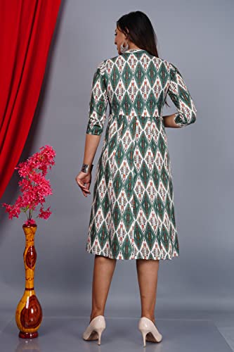 Image of Geometric Printed Stylish Anarkali Kurta for Women
