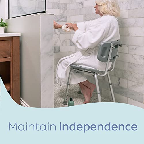 Medline G2-101KRX1 Bath Chair, Bench, Seat, Stool For Disabled, Seniors & Elderly Bathroom Transfer Inside Shower/Tub/Bathtub thumb #3