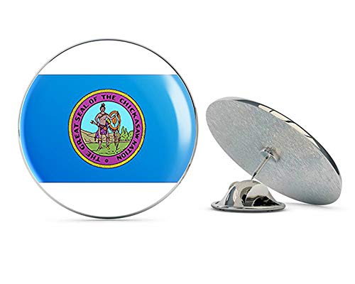 Chickasaw Nation Flag (Logo American Indian Tribe) Metal 0.75