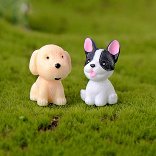Halloluck 12 Pcs Miniature Dog Figures, Cute Animal Toy Collection, Cake Topper, Plant & Car Decor #TOP3