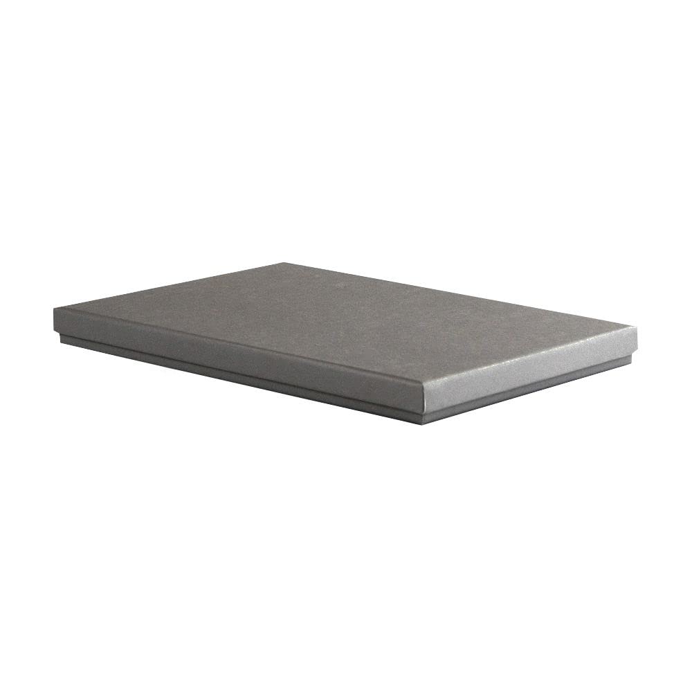 10 A5 Eco-friendly Luxury Rigid Presentation Gift Boxes, 238 x 173 x 20mm, Grey | Shallow Gift Box Suitable For Clothes, Books, Stationery & More | 2-Piece Design, Recyclable, Kraft Paper