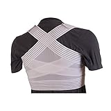DMI Posture Corrector, Unisex, White, Criss-Cross Foam Bands, Extra Large, 46' to 48' Chest Size