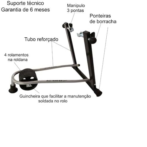Suporte Rolo Treinamento Dobrável Bicicleta Alt Cicle Al-200 Altmayer