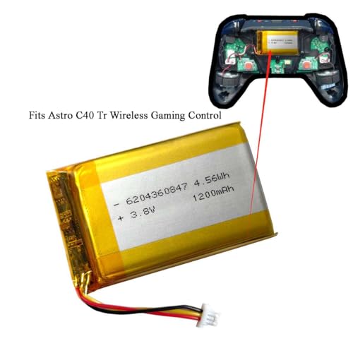 Batterie lithium-polymère 1200 mAh pour manette Astro C40 TR - Geekodrome: Boutique d'accessoires geek Installation Batterie Lipo