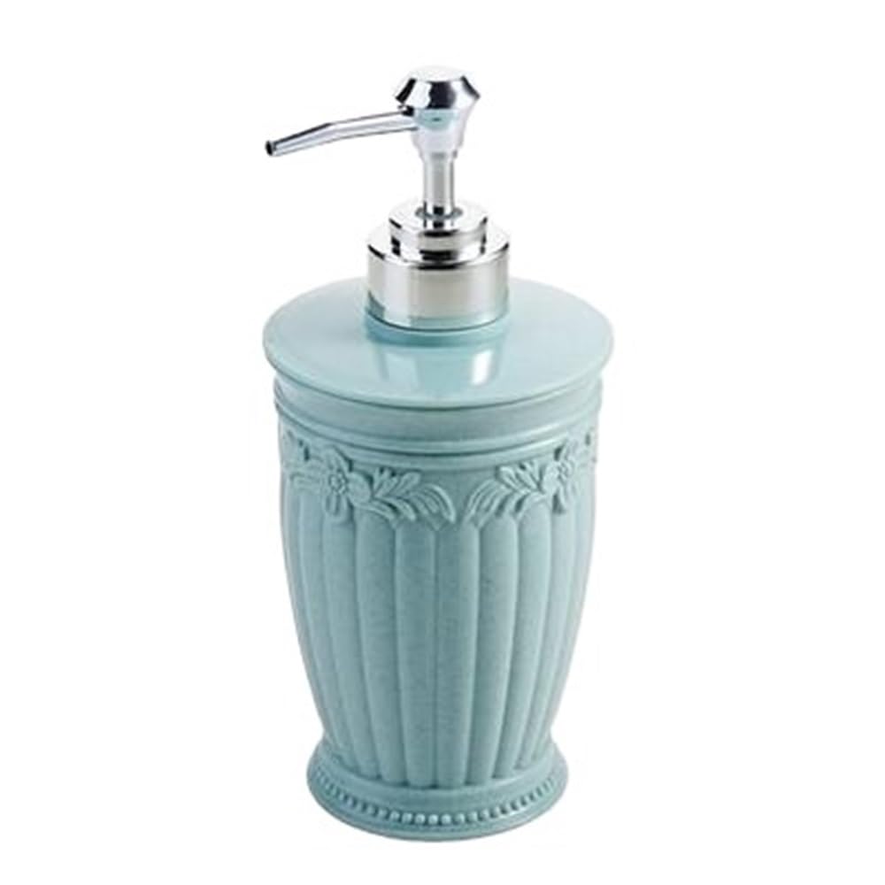 Bx9re7tk3g Blue Hand Wash Dispenser Hotel Home Soap Dispenser Press Round Bathroom Lotion Bottle /Pink 300Ml Bathroom & Kitchen(Blue)