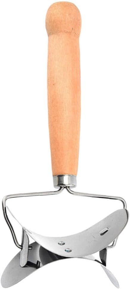 Kichvoe Dumpling Skin Cutter Rolling Wheel Cutter for Dumpling Wrapper Dough Round for Pie Ravioli and Fried Dumplings Non-Stick Surface 7.08 X 2.95 X 1.57 in