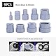 Objektiv Reparatur Werkzeug Ring, 9 Teiliges Gummi DSLR Kamera Objektivreparaturwerkzeugring Objektivreparaturwerkzeug Reparieren Kameraobjektiven Kit Lens Filter Repair Tool Fotografen 8–83 mm