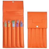 Weabetfu 40pcs Double Point Knitting Needles Set Aluminum Knitting Needle 7.9-inch Length Knitting Kits for for Handmade Creative DIY and Any Weave Yarn Projects 8 Sizes 2.75mm-6.0mm