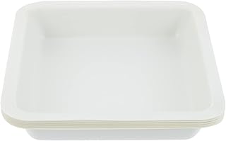 Weigh Boats- 10pcs Square Weighing Boats- Plastic Scale Trays for Weighing and Mixing Liquid& Powder with Easy Pour Spout Design