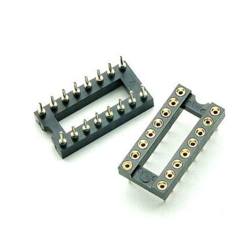 Wiring Connecting Terminals - 10PCS 16 Pin Round DIP IC Socket Adapter 16Pin Pitch 2.54mm Connector