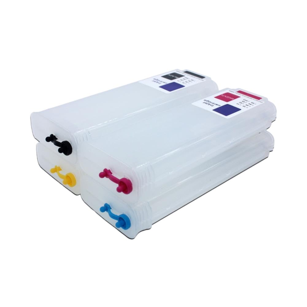 Cartouche d'encre Rechargeable avec Puce permanente Compatible with HP Designjet 10 82 500 800 500PS 800PS