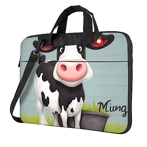 Porte-documents imprimé vache pour aller au bureau avec style